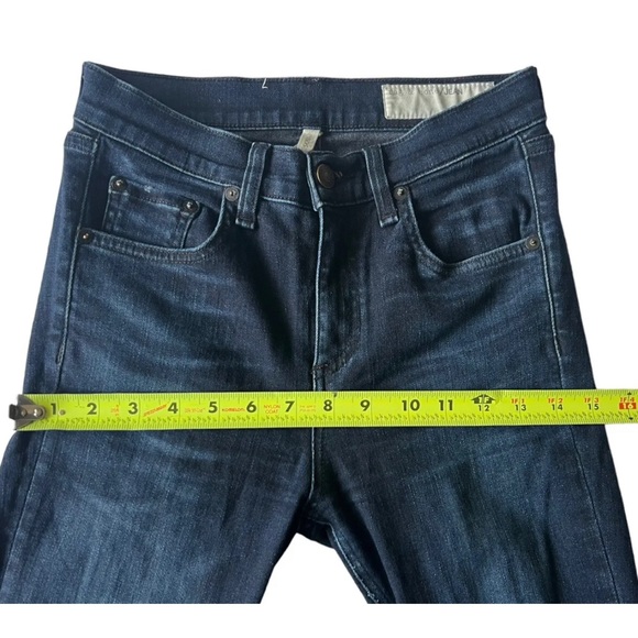 Rag & Bone 10 Inch Skinny Jeans Dark Wash Stretch Size 24 MSRP $195 - Picture 9 of 15